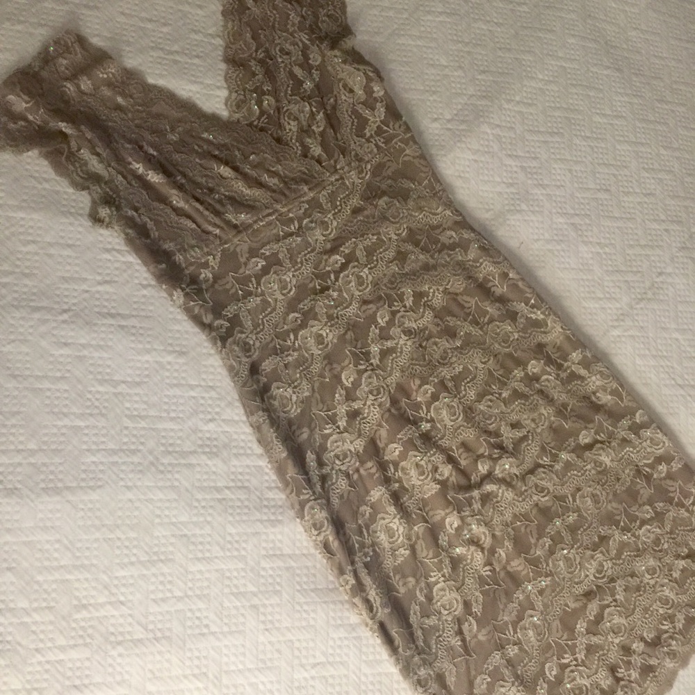 Blue Sage sequin and lace dress.